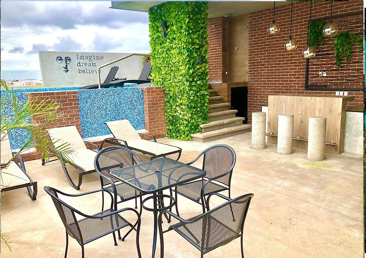 Lägenhet Vintage And Modern Studio Con Alberca En Rooftop Believe Playa del Carmen Mexiko