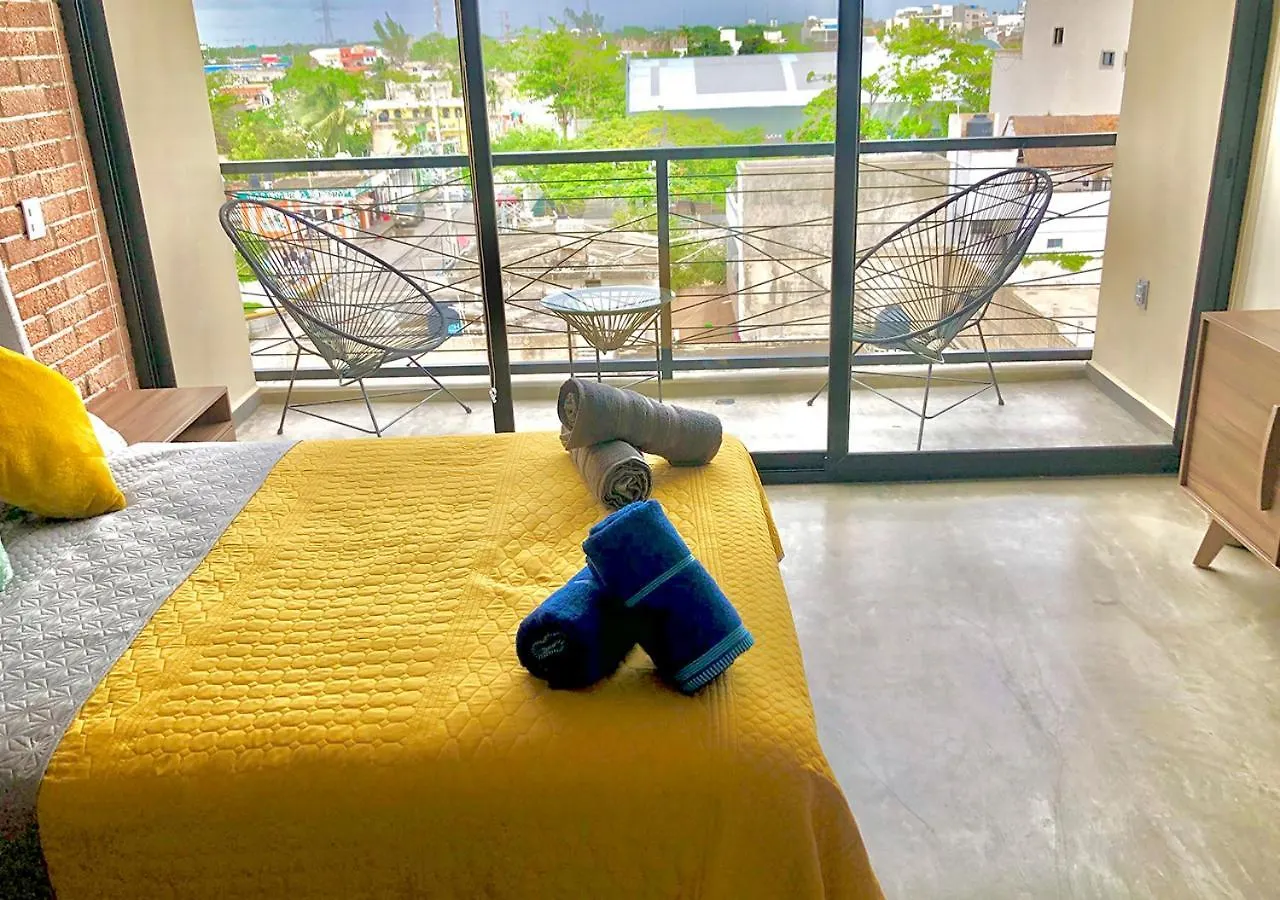 Lägenhet Vintage And Modern Studio Con Alberca En Rooftop Believe Playa del Carmen Mexiko
